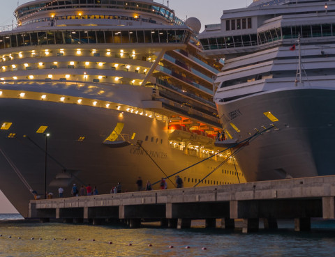 Parken Venedig hafen